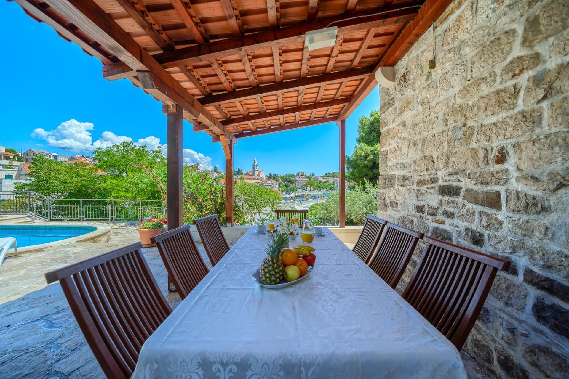 Villa Bonaca Perfect Location For A Holiday With Friends Or Family, Heated Pool Sumartin Dış mekan fotoğraf